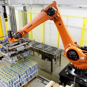 Hệ thống định lượng và robot xếp bao