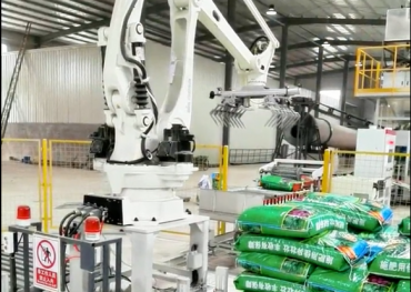 Hệ thống cân định lượng và robot xếp bao tự động liên hoàn